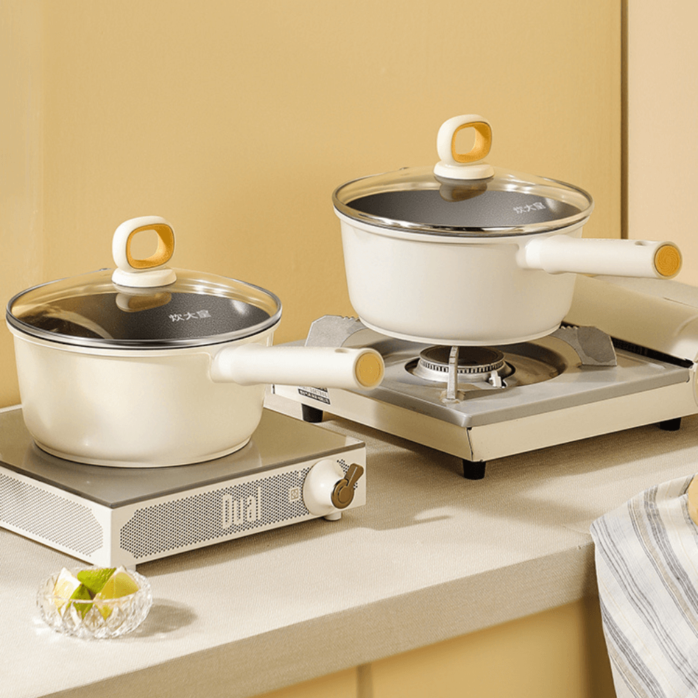 Cooker King White Titanium Saucepan 16cm