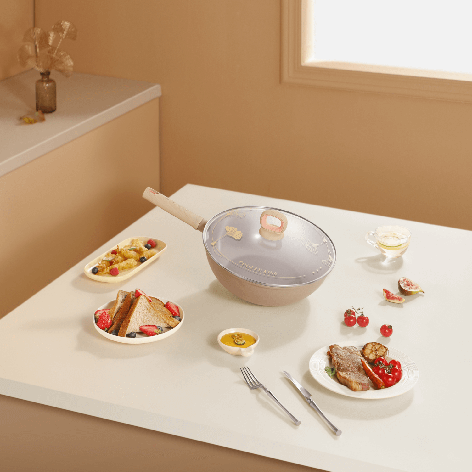 Cooker King Ceramic Crystal Wok 30cm