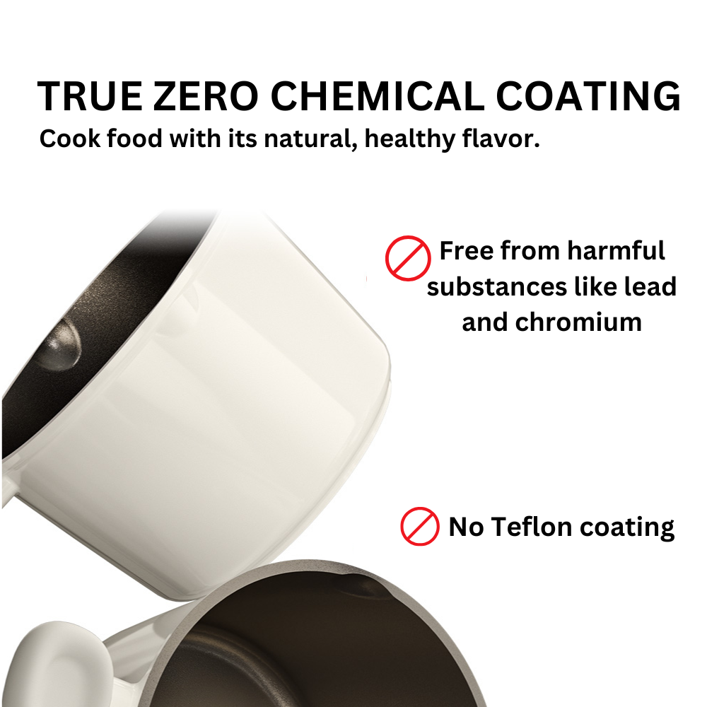 Cooker King White Titanium Saucepan 18cm