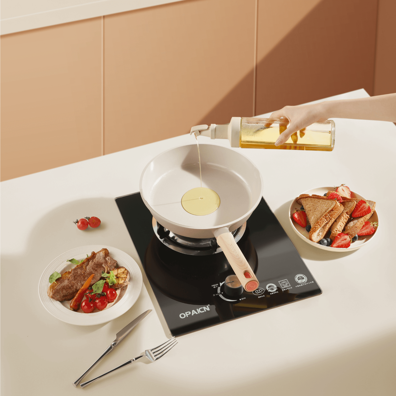 Cooker King Ceramic Crystal Frying Pan 28cm