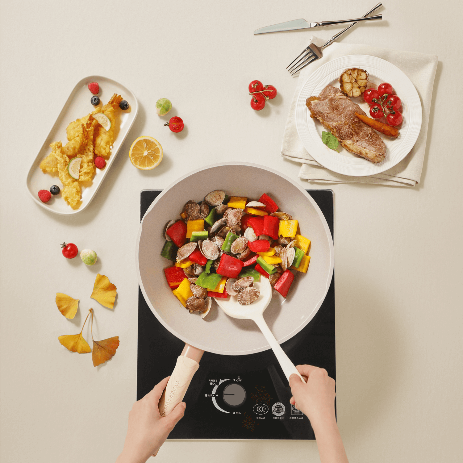 Cooker King Ceramic Crystal Wok 32cm