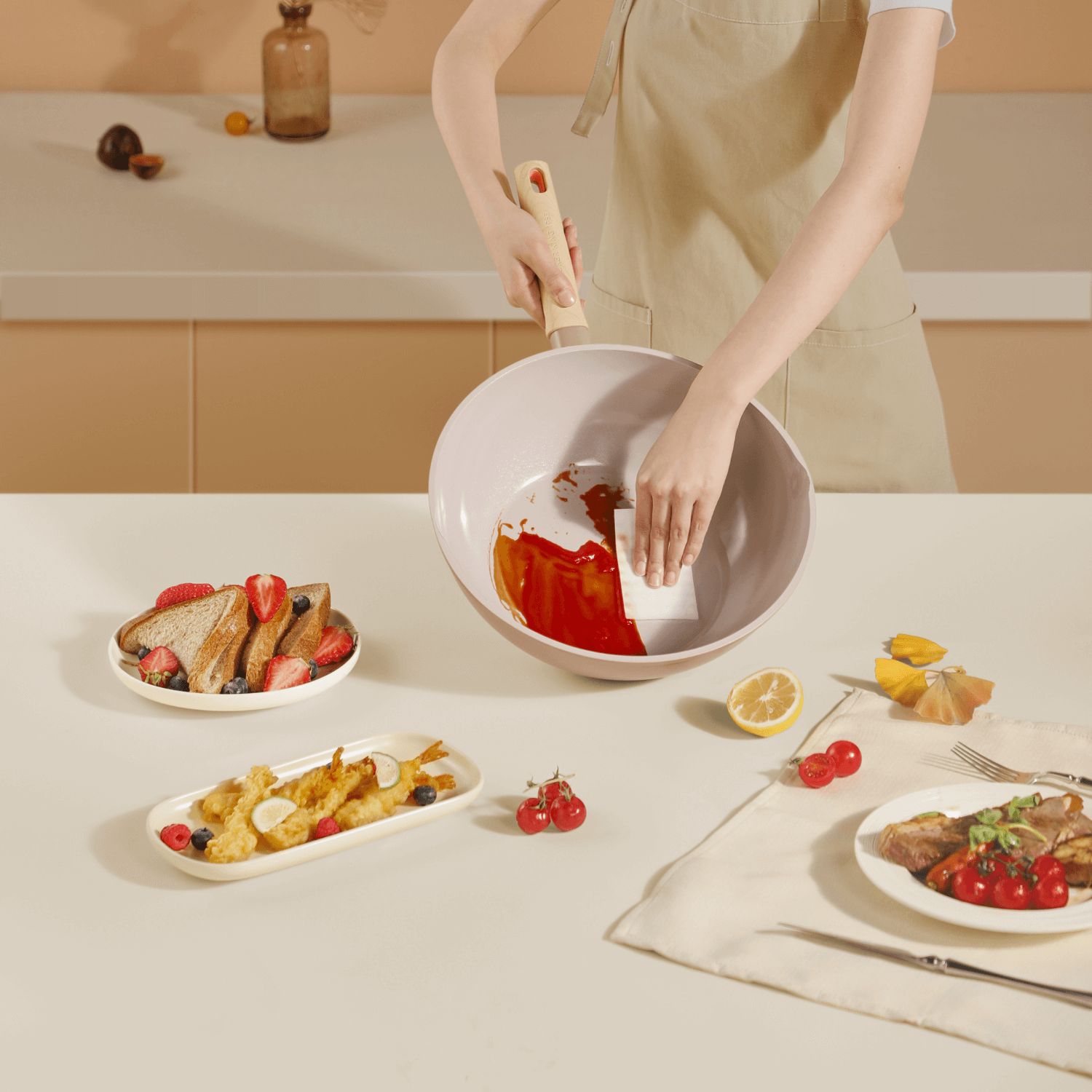 Cooker King Ceramic Crystal Wok 30cm