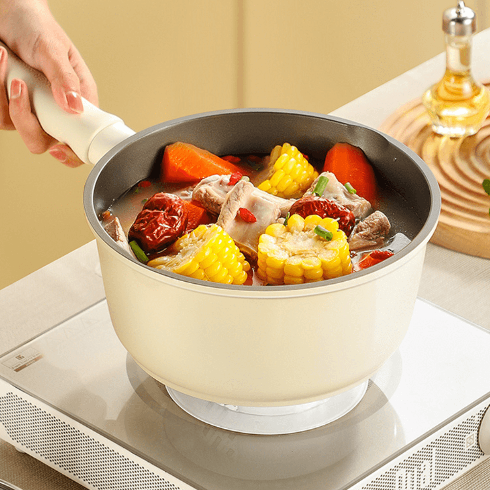 Cooker King White Titanium Saucepan 18cm