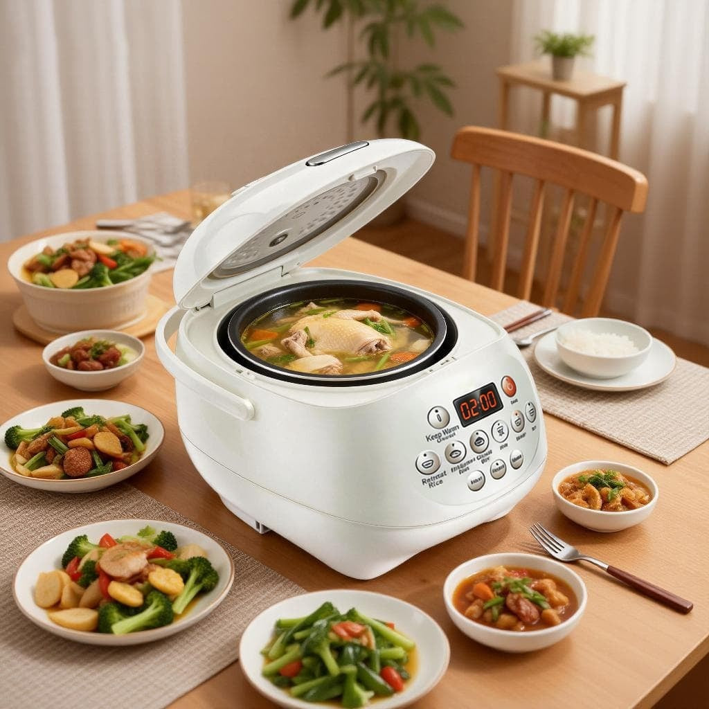 Kylin Electric No Coating Non-stick Healthy Ceramic Rice Cooker in 6 Cups 3L AU-K1030