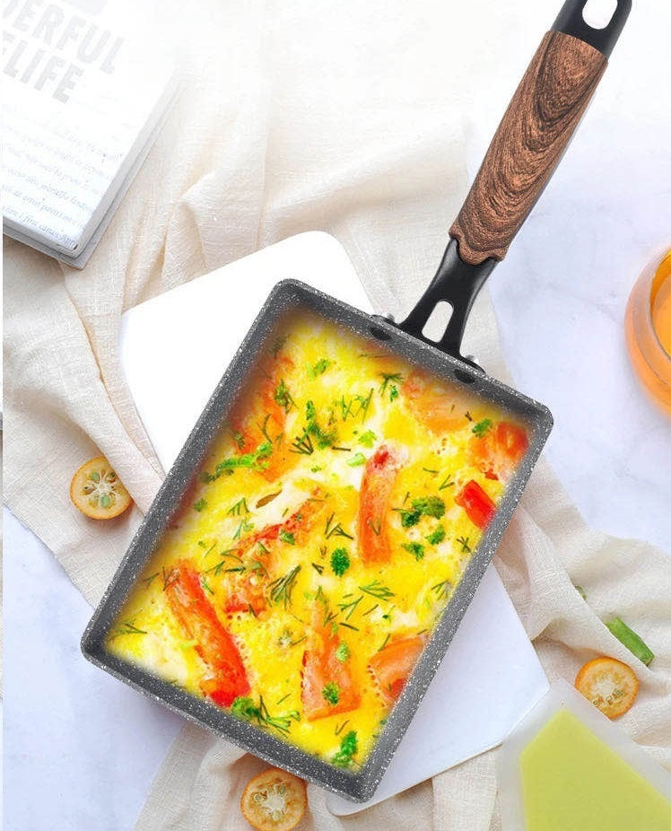Hello Kitchen marble tamagoyaki pan induction gas compatible