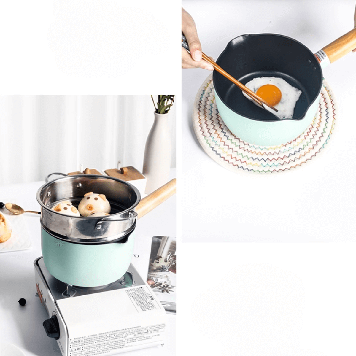 Justcook 16cm JSHS-IH1916-2 Milk Pot Green