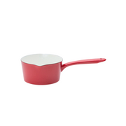 Toyohoro Pure Enamel Milk Pot - 15 cm Red
