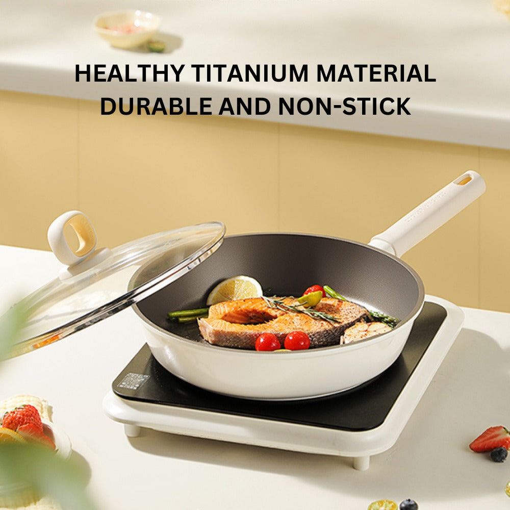 Cooker King White Titanium Fry Pan 26cm