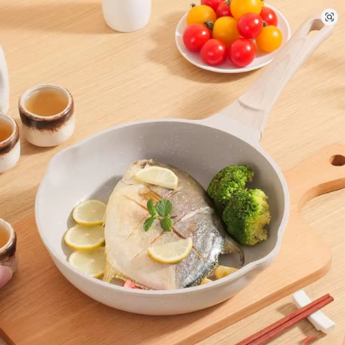 Synmore Granite Non-Stick Wok Pan with Wooden Handle 30cm
