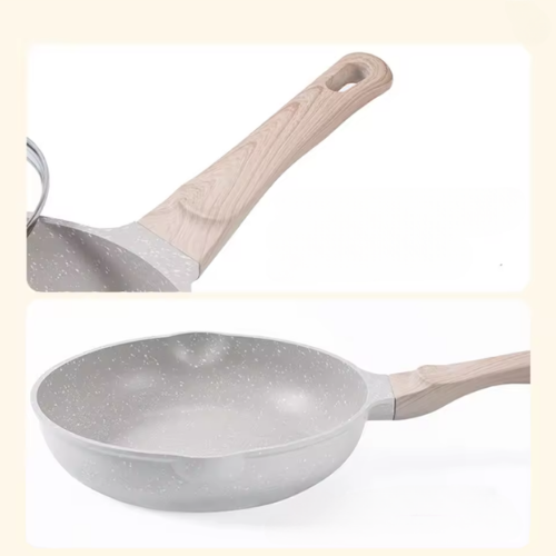 Synmore Granite Non-Stick Wok Pan with Wooden Handle 30cm