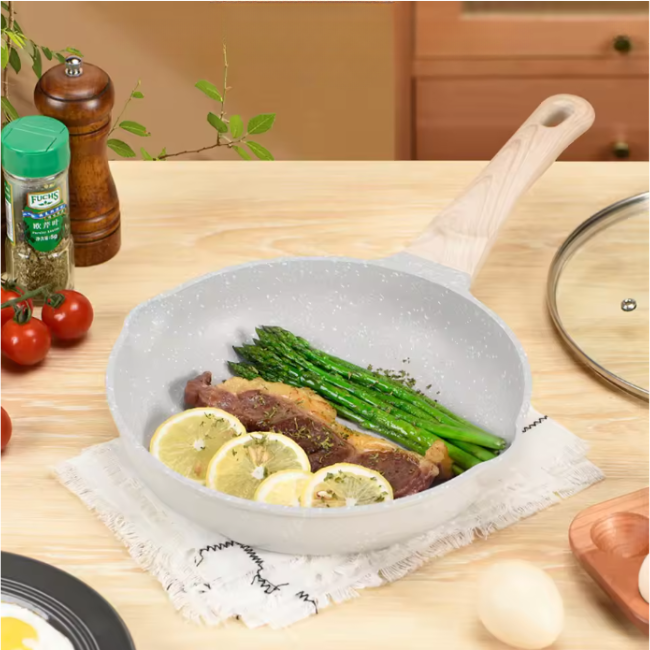 Synmore Granite Non-Stick Frypan with Wooden Handle 26cm