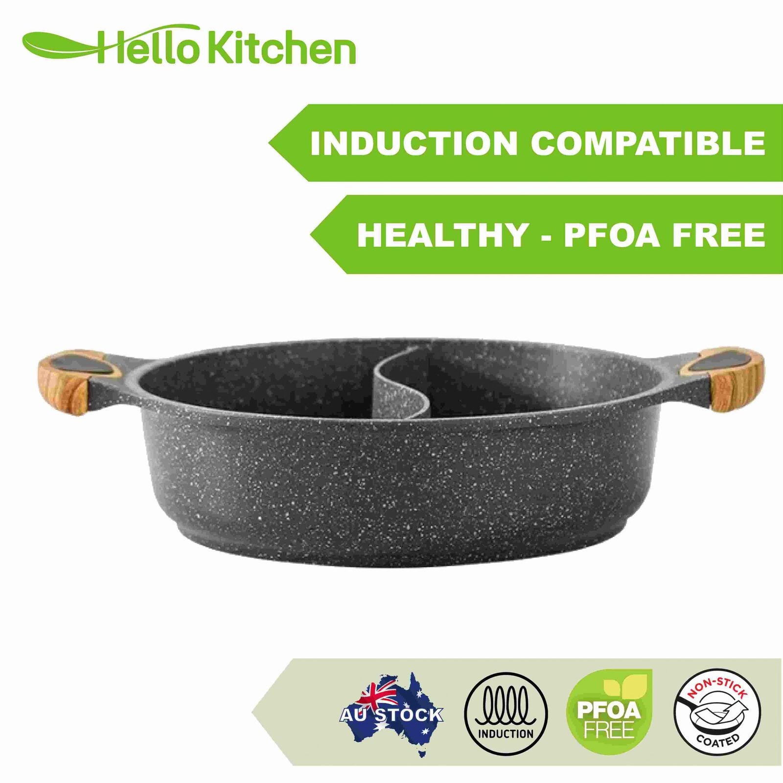 Hello Kitchen 30cm steamboat pot