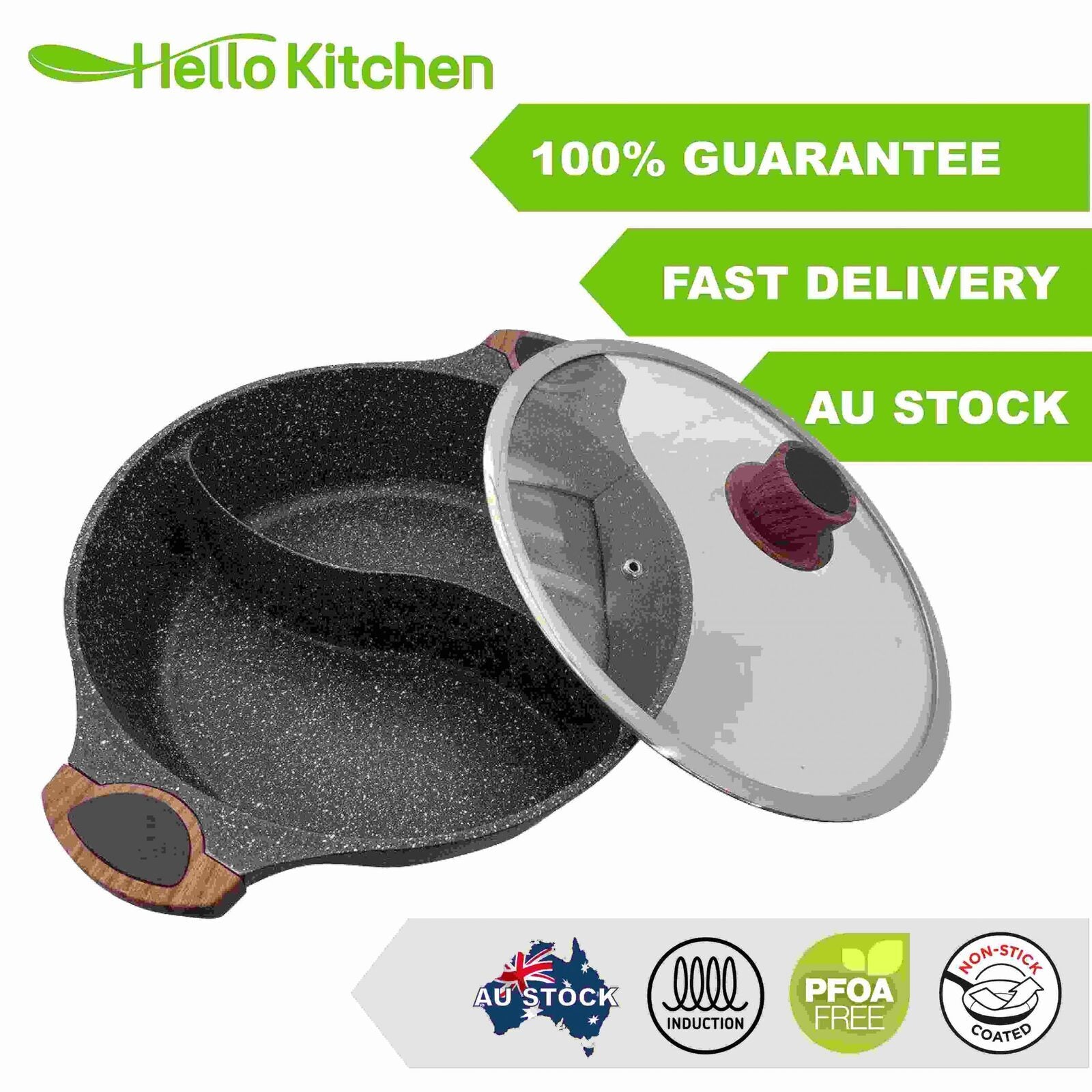 Hello Kitchen 30cm steamboat pot