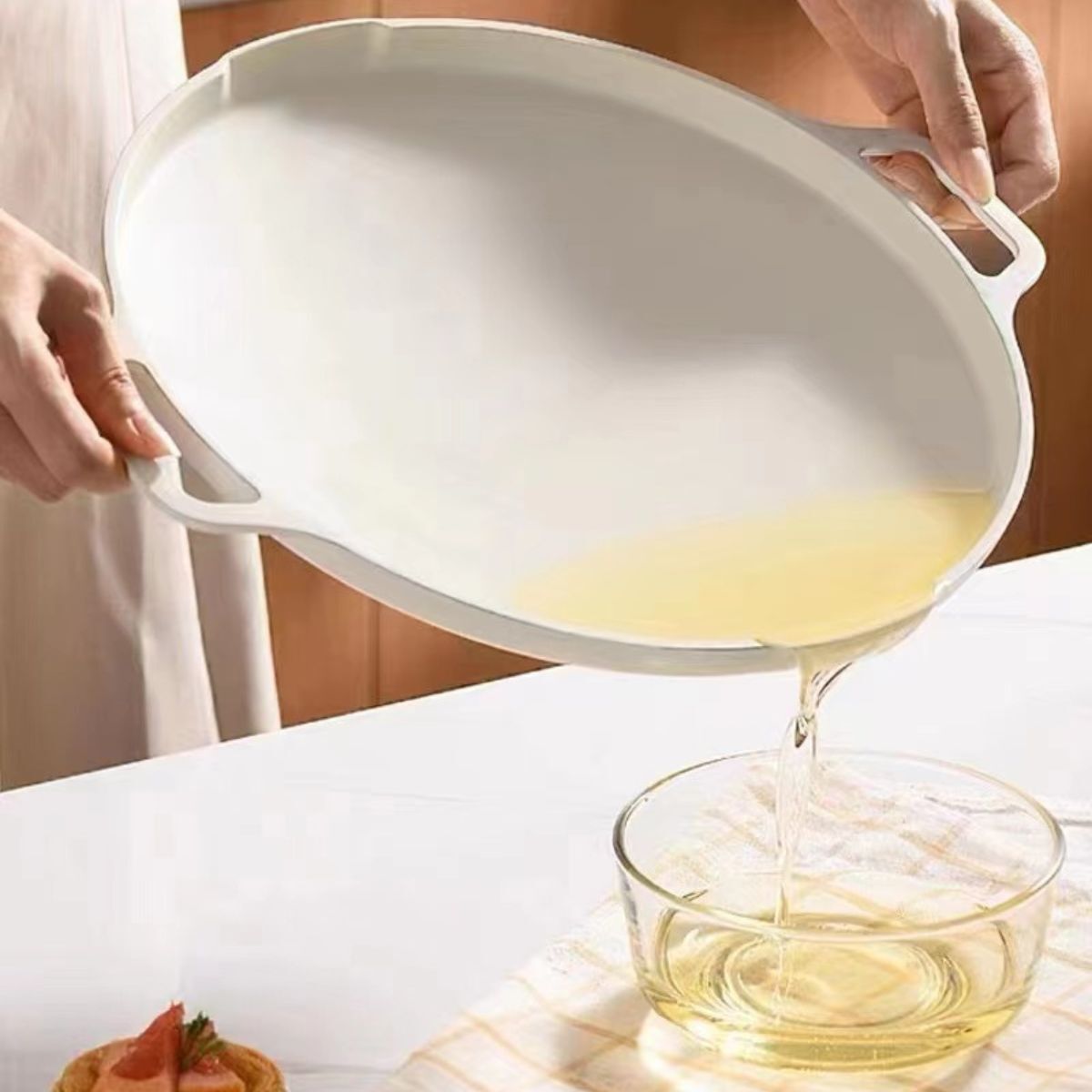 Masker BBQ Grill Pan 30cm with Heat Resistant Handles - Pink