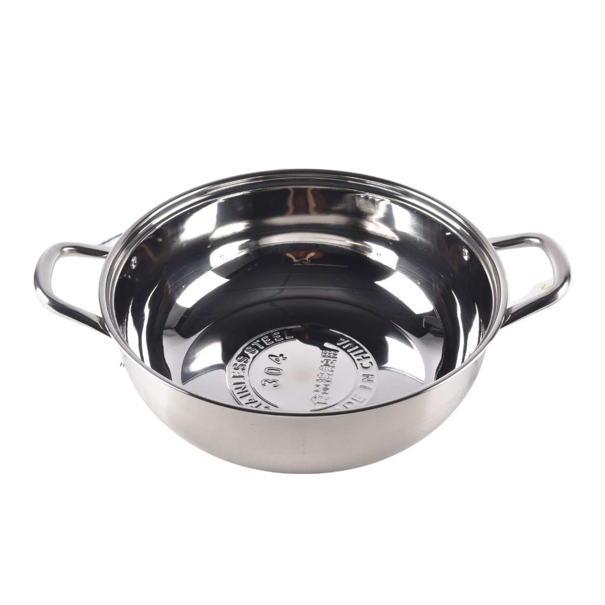 Kylin 304 Stainless Steels Shabu Single American Style Hot Pot, Cooking Pot 32cm