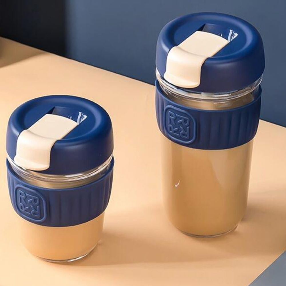 Robo Coffmine Coffee Cup Travel Mug Coffee Cup 560ml ( Blue )