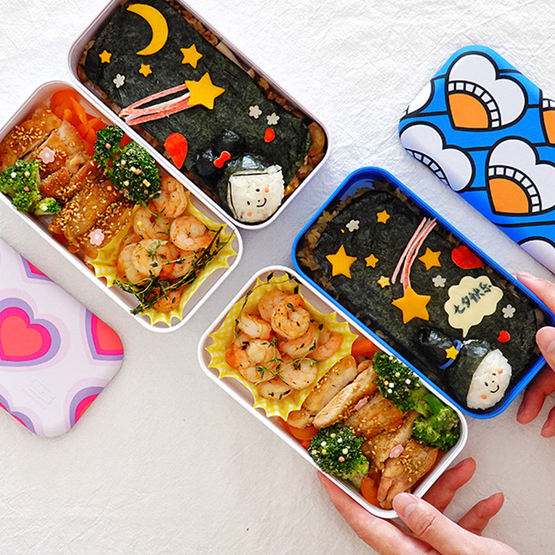 Monbento Mb Original Graphic 1L Lunch Bento Box Food Container - Heart Hunter