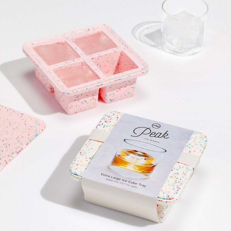Peak Ice Cube Tray Extra Large Speckled - White
