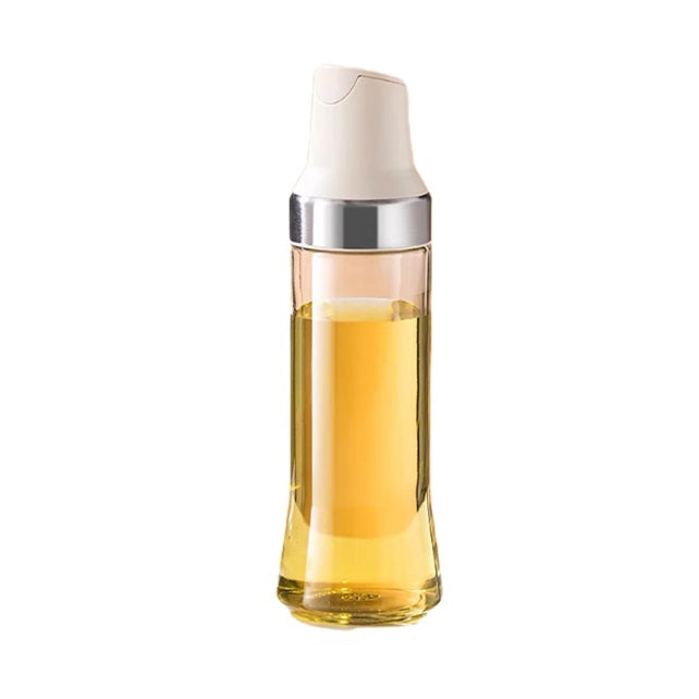 Robo Carl Auto Lid Oil Bottle Seasoning Sauce Container 500ml-White