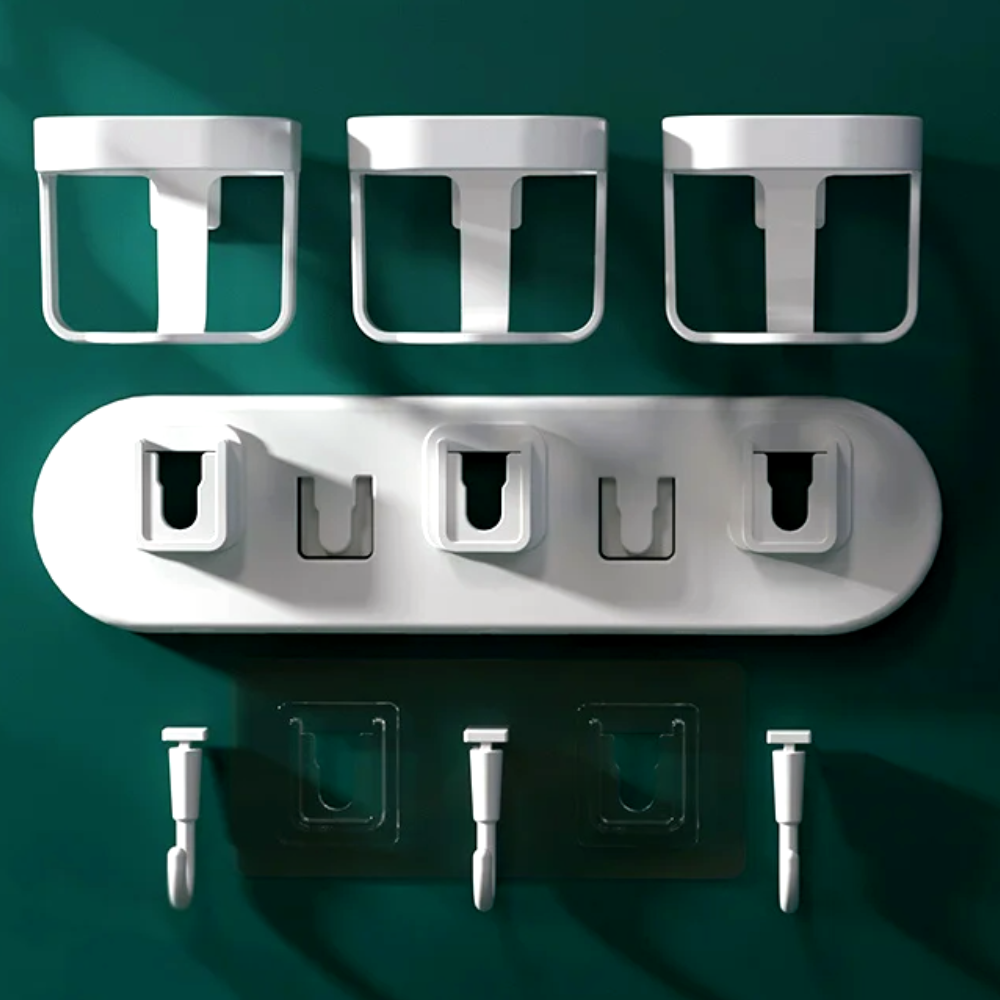 Robo Bossi Spice Wall Rack - White With Wall Mouting