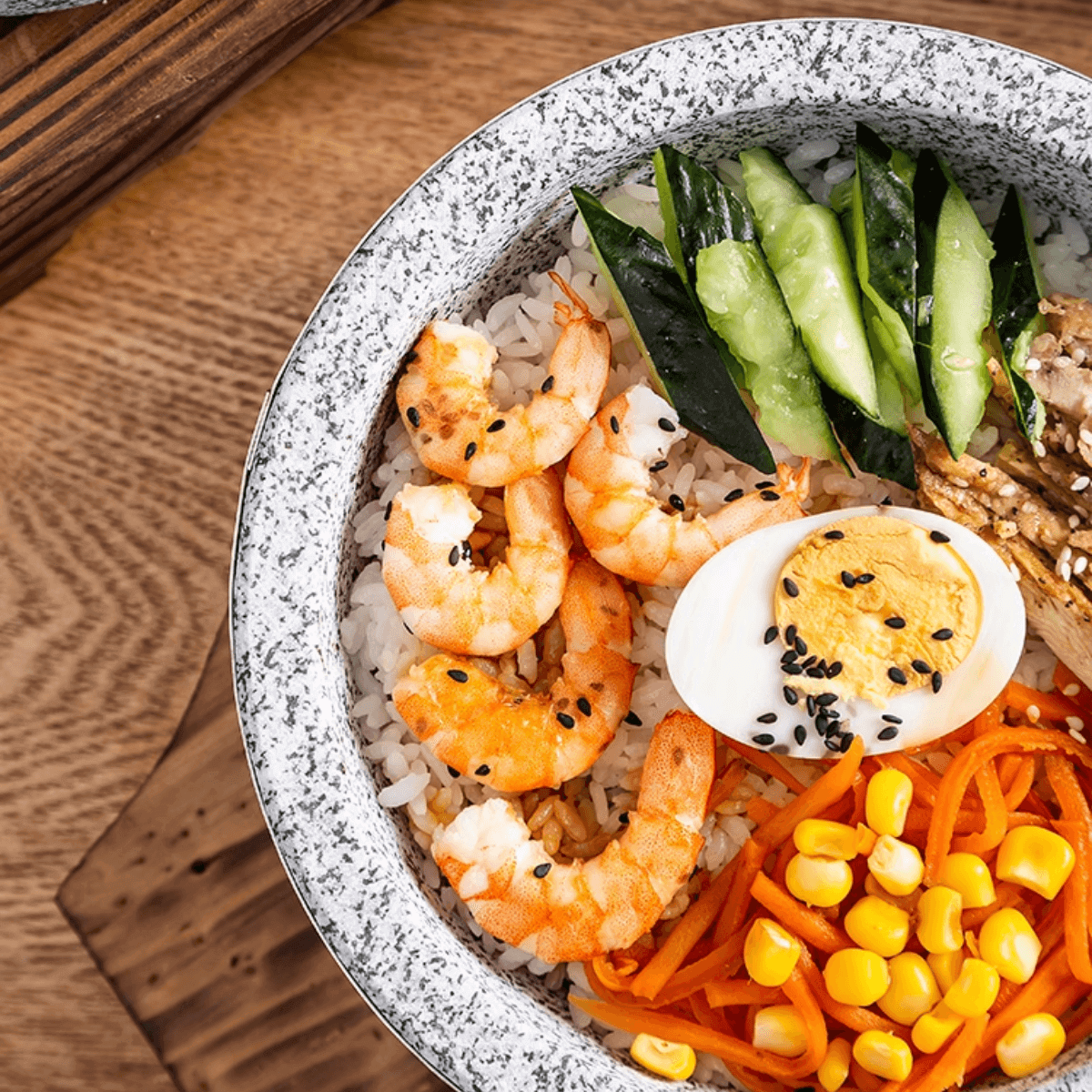 Korean Natural Stone Bowl Bibimbap 18cm