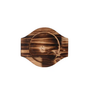 Korean Natural Stone Bowl Wood Trivet 16cm