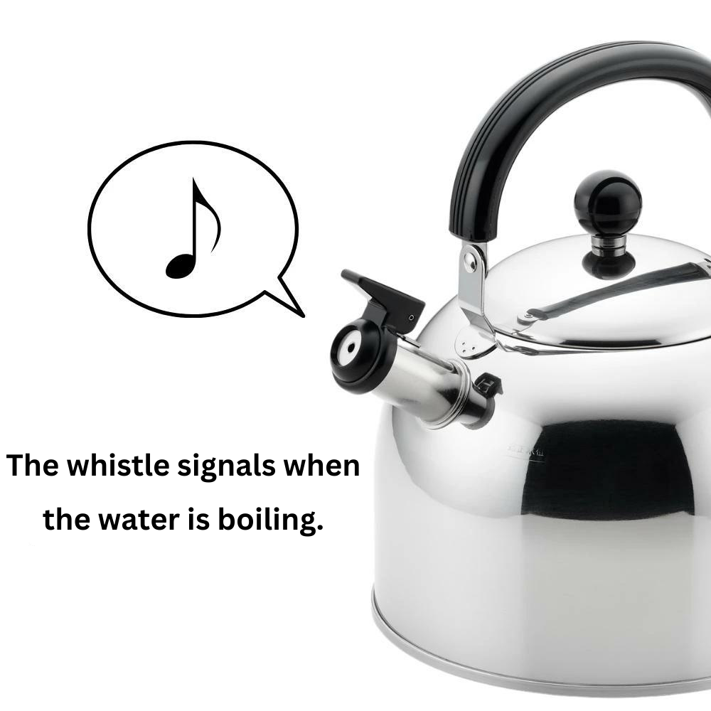 Yoshikawa Stainless Steel Whistling Kettle - 1.4L