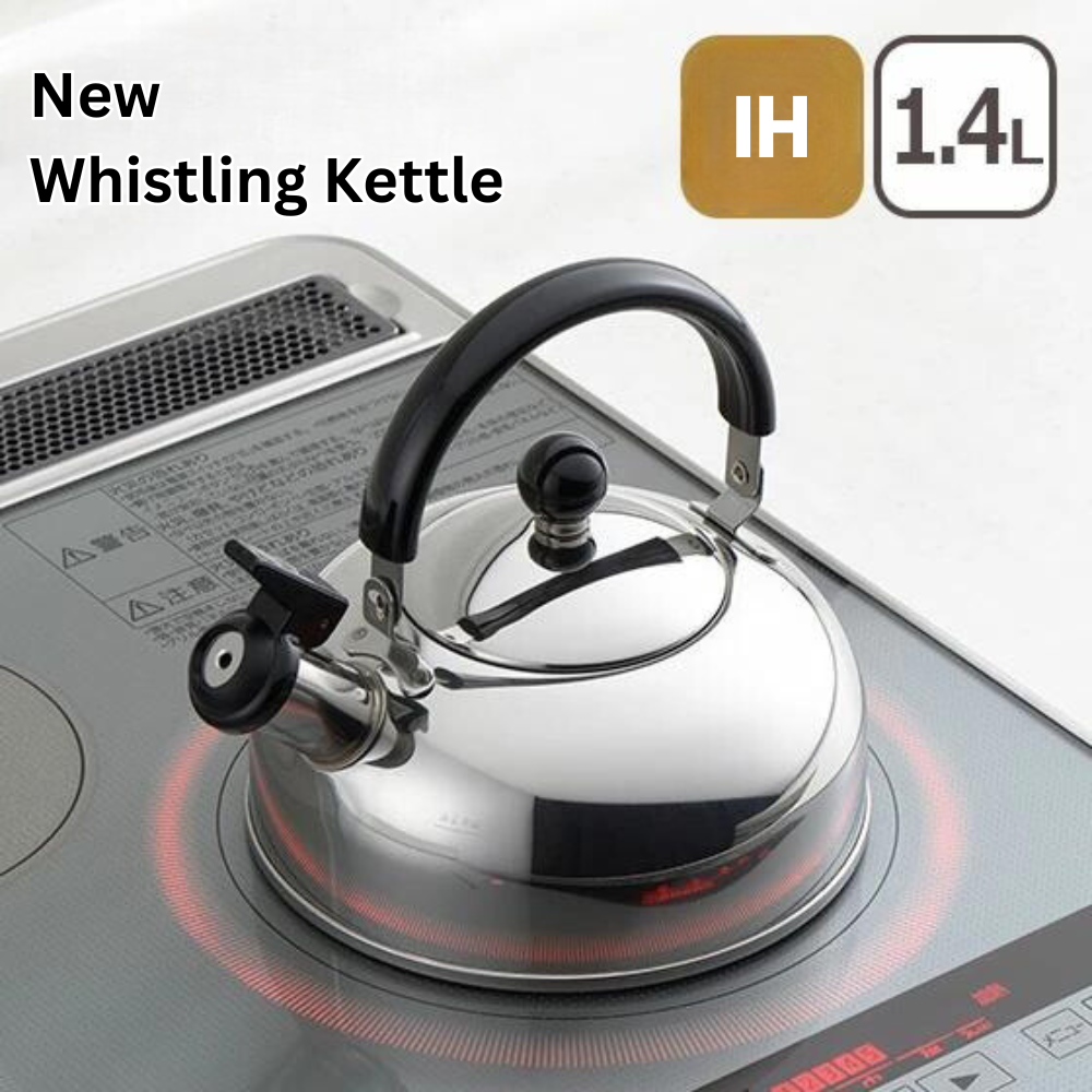 Yoshikawa Stainless Steel Whistling Kettle - 1.4L