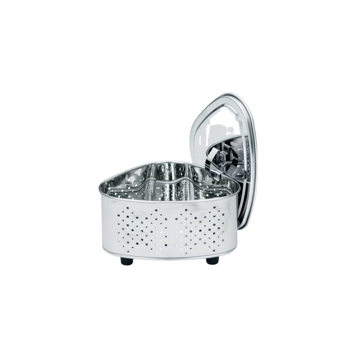Tamahashi Antibacterial Stainless Steel Triangle Corner with Lid Small