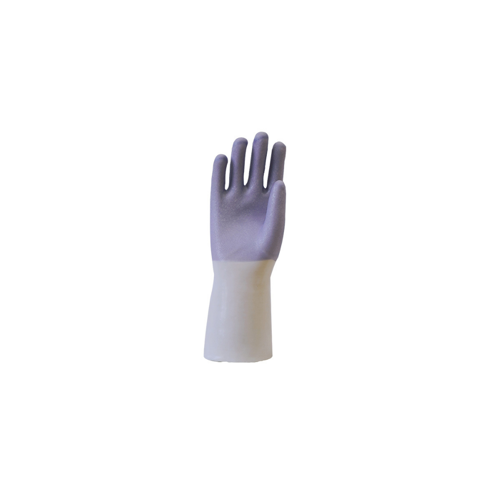 Huaji Polyester Lined Household Cleaning Gloves 32cm - (L)