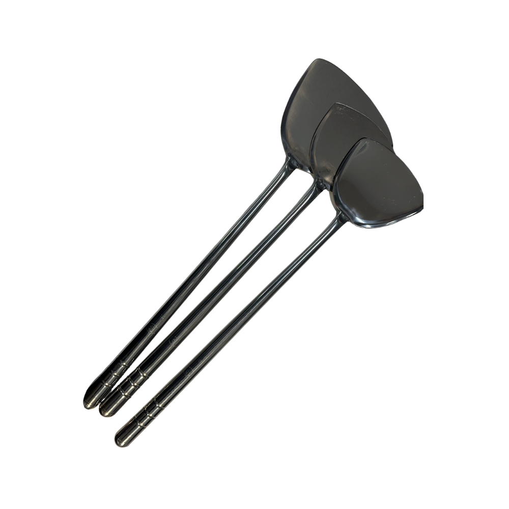 Kanda 18-0 Integrated Handle Pipe Chinese Spatula Small