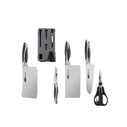 Zhang Xiaoquan D310901005 Chunmu Series Cleaver Chef Knife 6pc Set With Sharperner