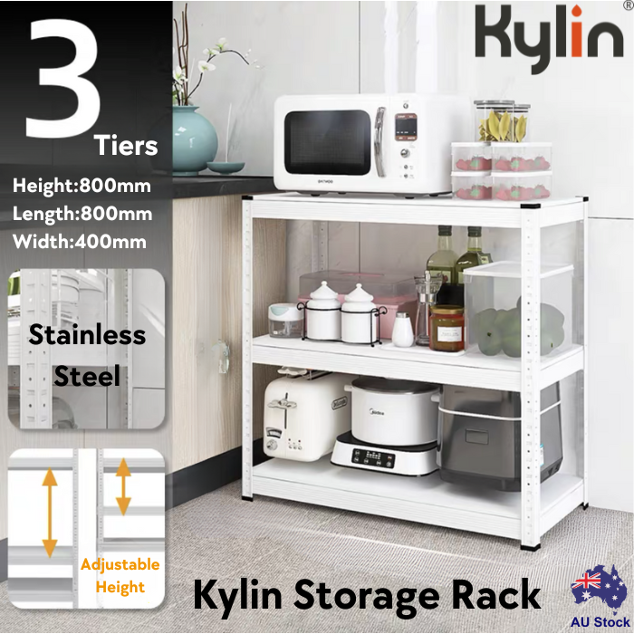 Kylin Storage Shelf Racking Shelving Steel Rack Pallet Storage (3 Tiers) 800mm*400mm*800mm