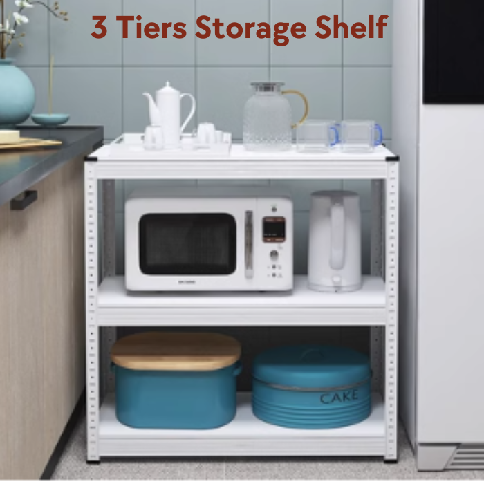 Kylin Storage Shelf Racking Shelving Steel Rack Pallet Storage (3 Tiers) 800mm*400mm*800mm