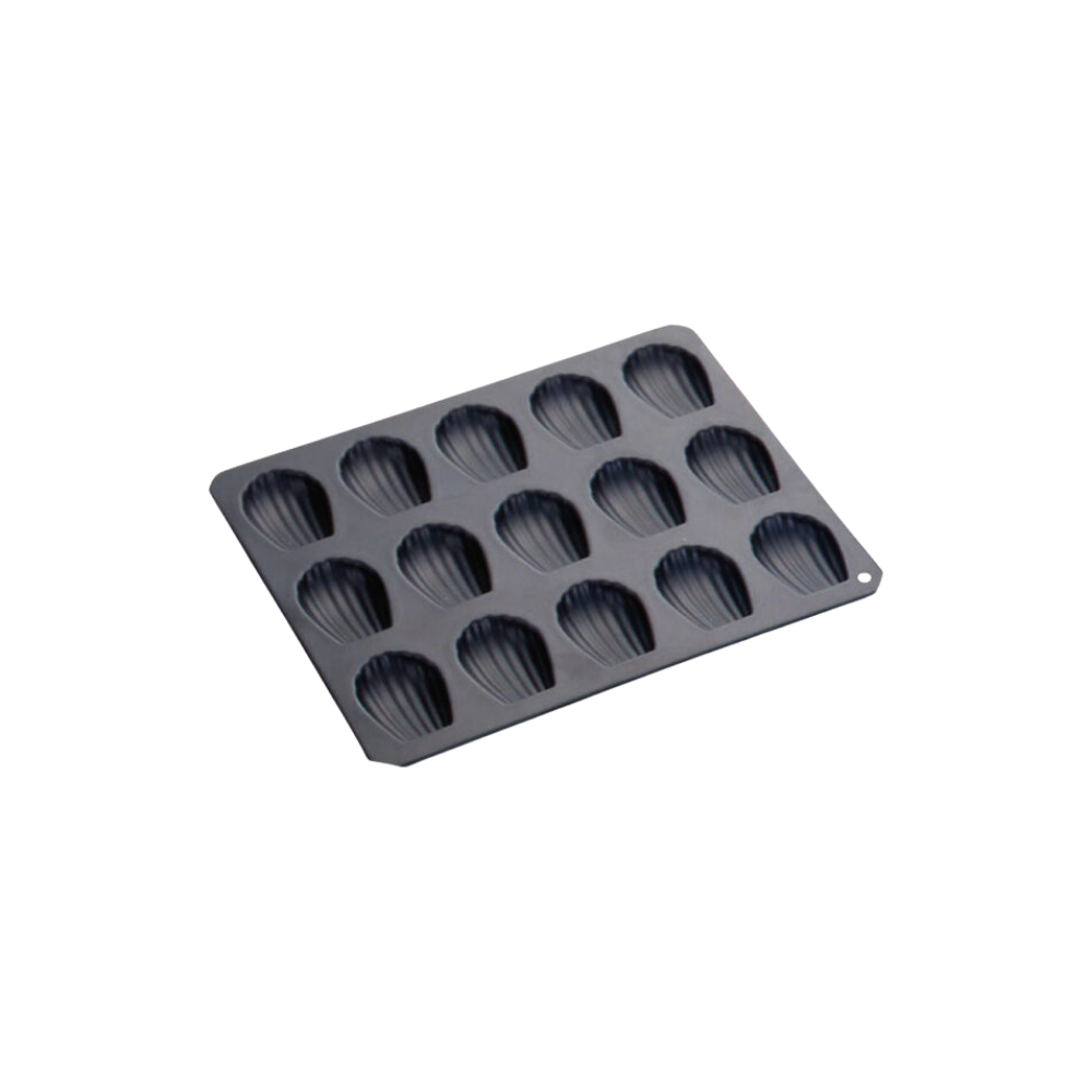 Tigercrown Madeline Shell Cake Baking Pan 15P Black