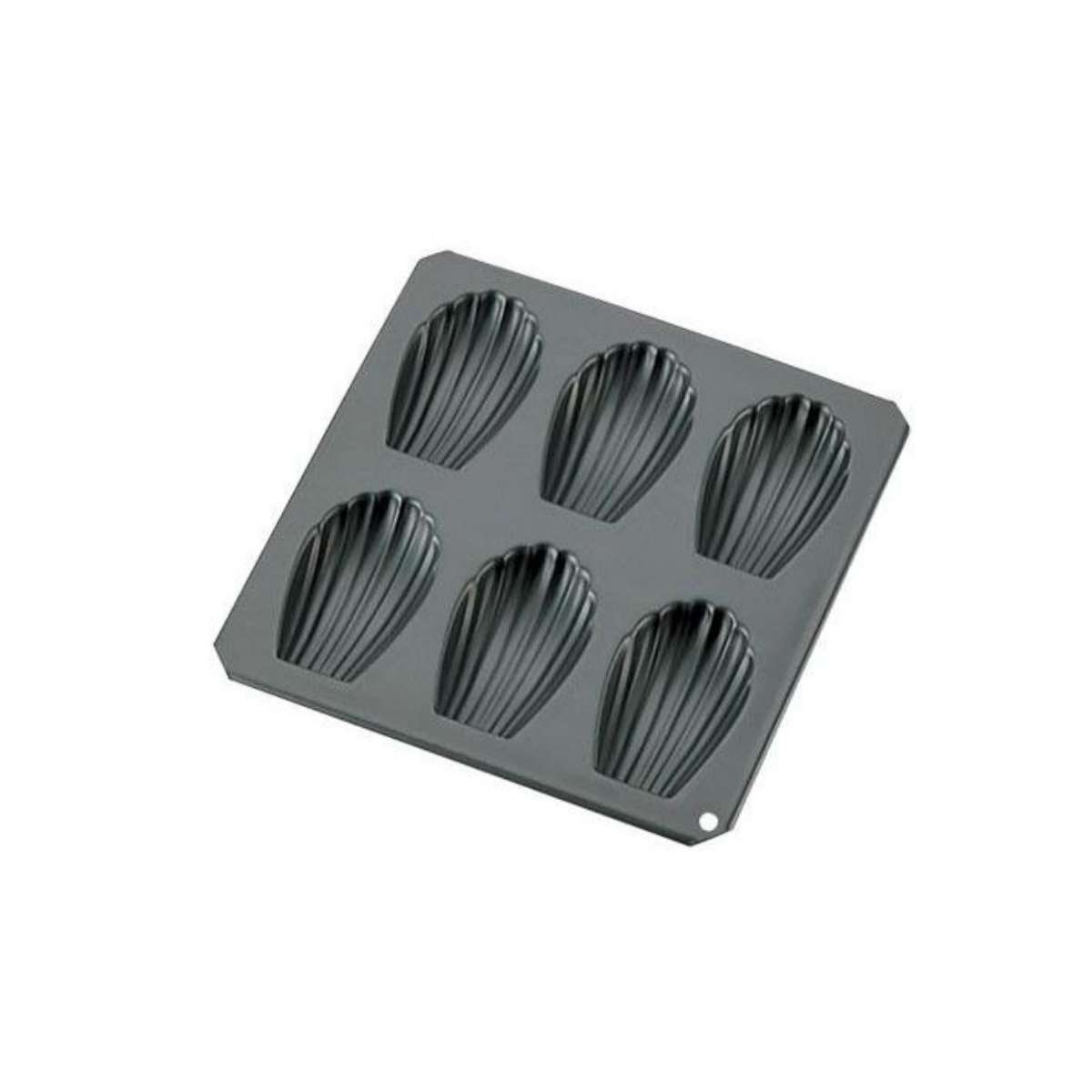 Tigercrown Madeline Shell Cake Baking Pan 6P - Black