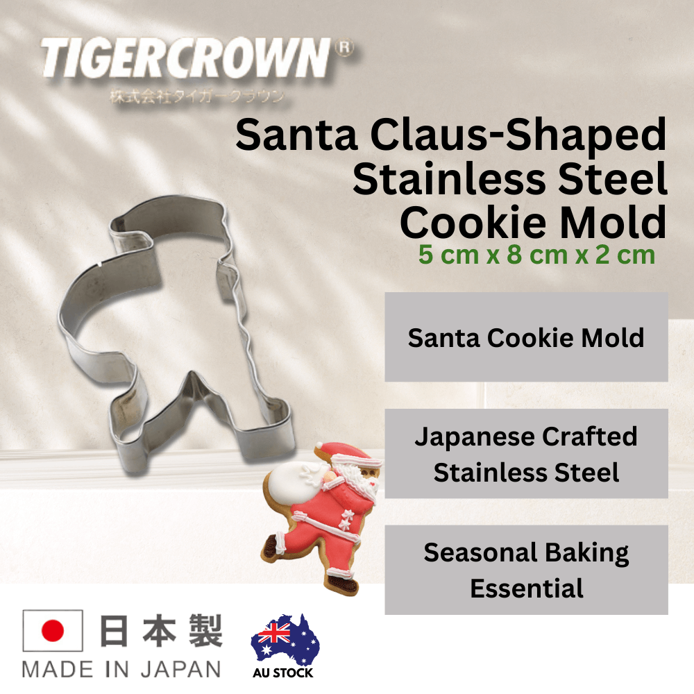 Tigercrown Santa Claus-Shaped Stainless Steel Cookie Mold