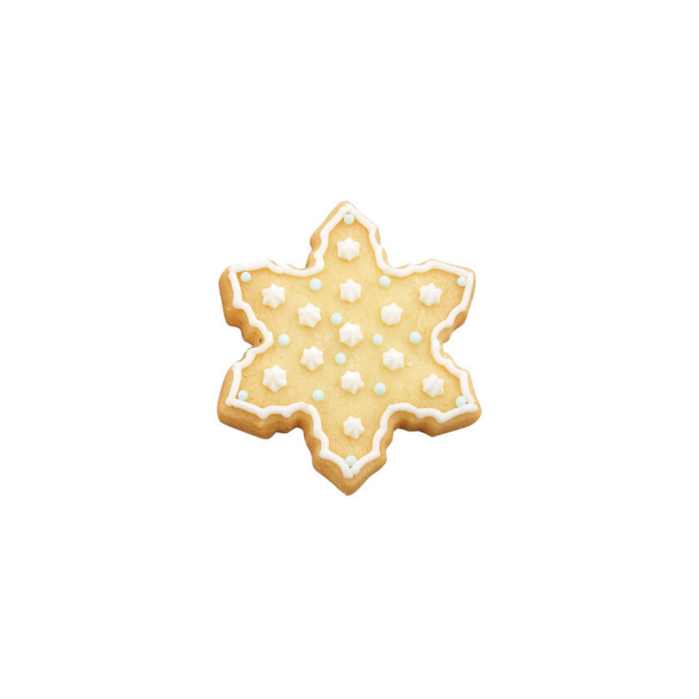 Tigercrown Snowflake-Shaped Stainless Steel Cookie Mold