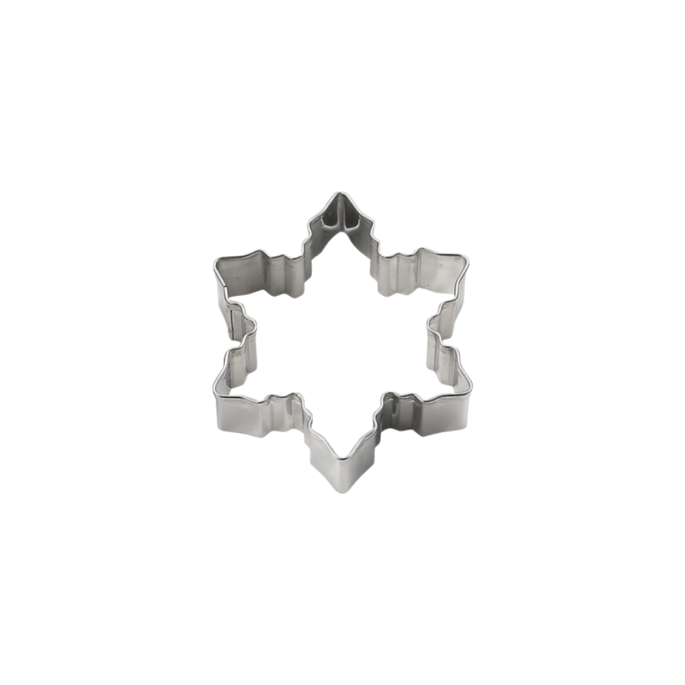 Tigercrown Snowflake-Shaped Stainless Steel Cookie Mold