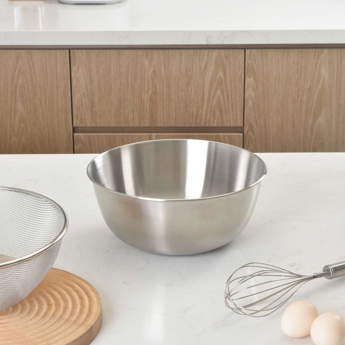 Kylin 304 Stainless Steel Mixing Bowl Japanese-Style Serving Basin 19cm