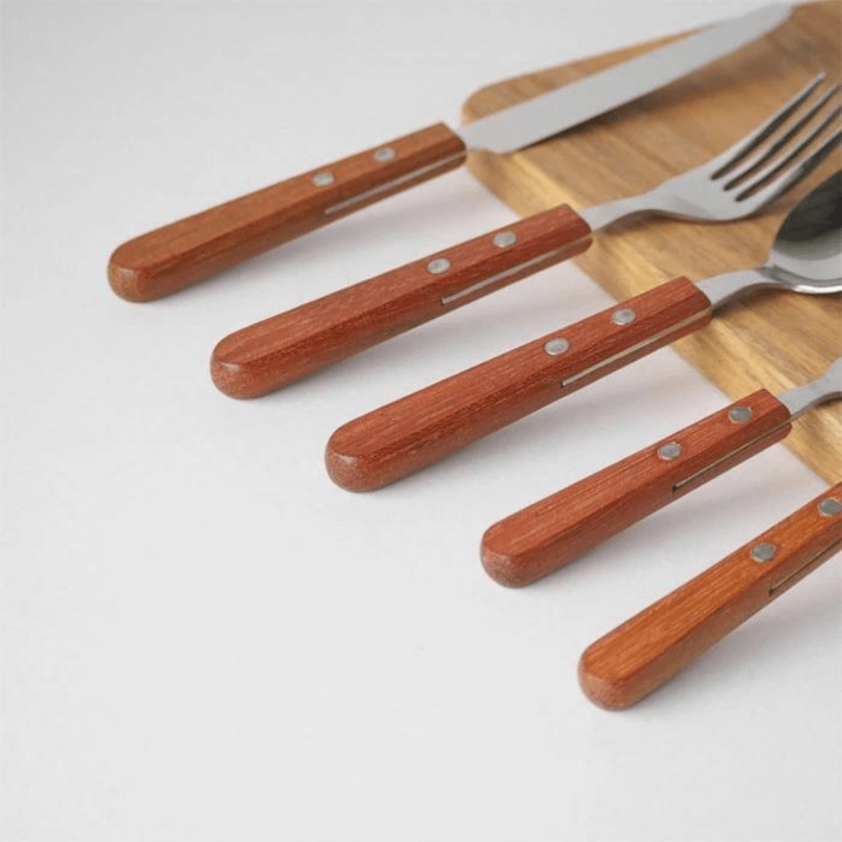 Takakuwa Dessert fork With Wooden Handle - 18.8cm
