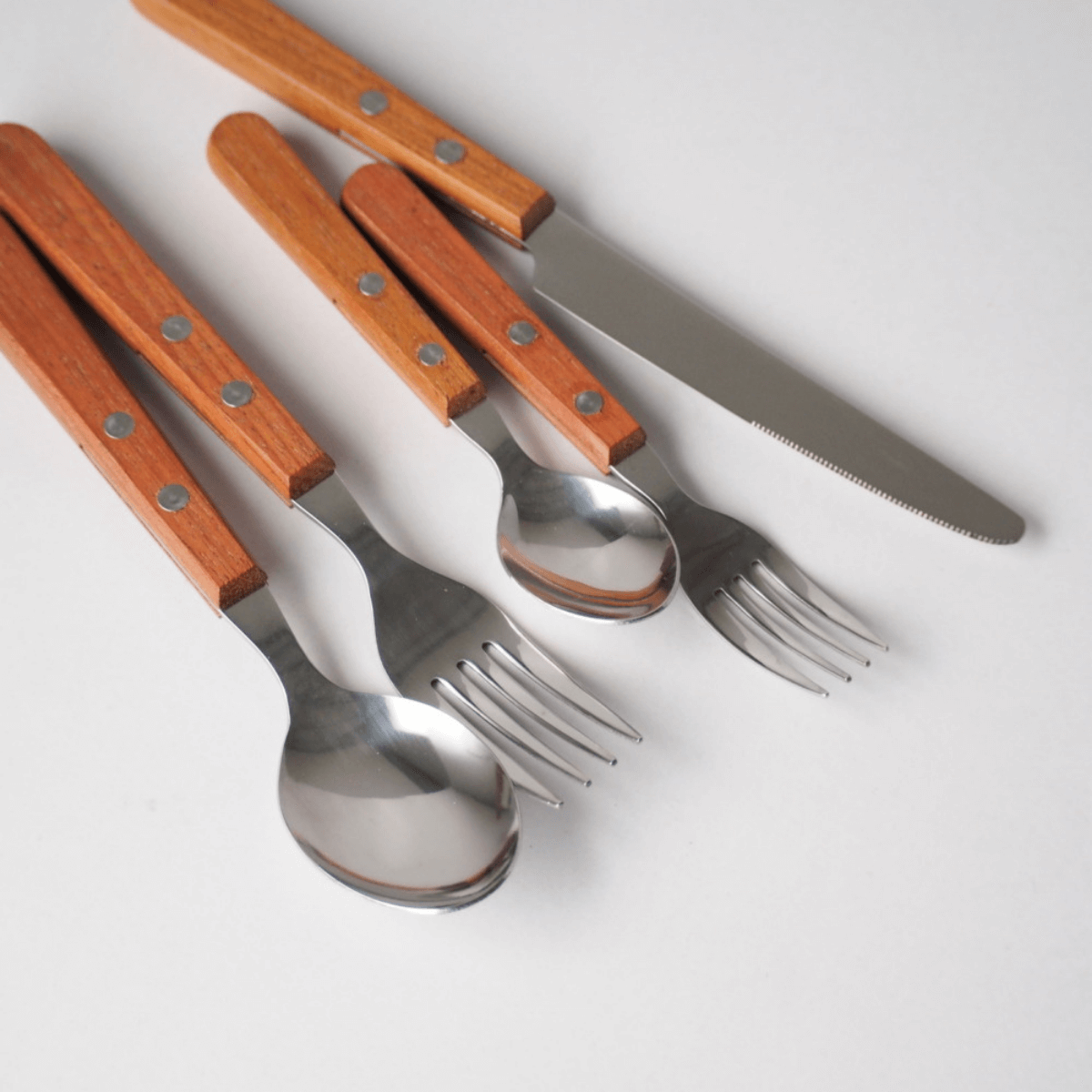 Takakuwa Dessert Spoon With Wooden Handle - 18.3cm