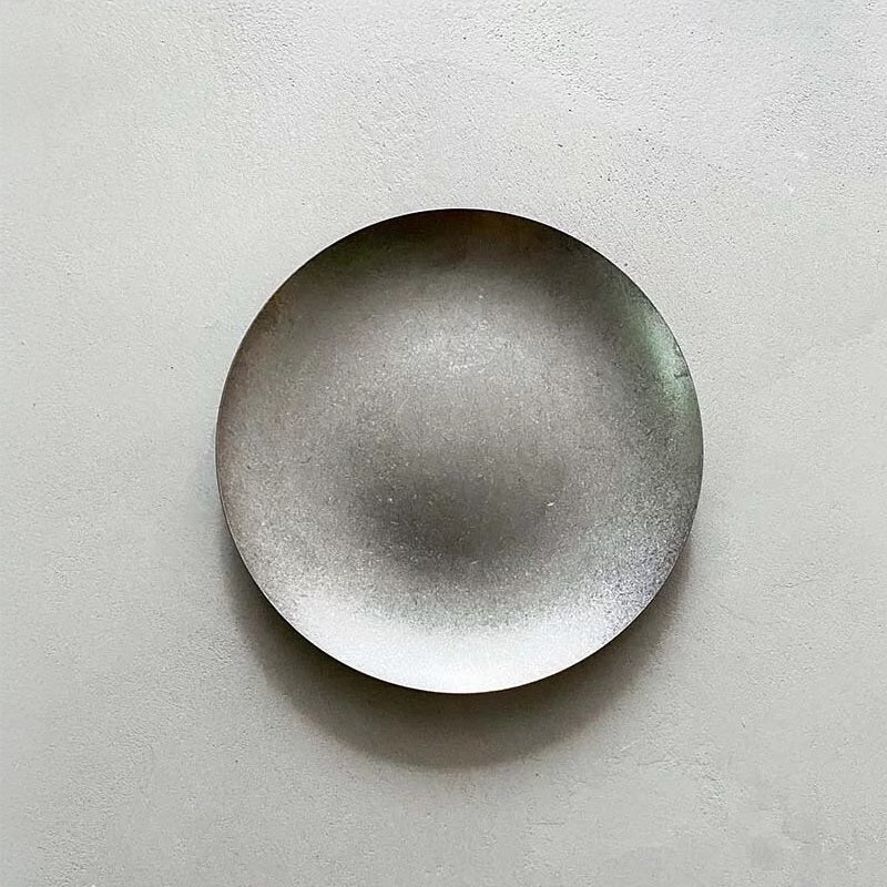 Kylin Korean Retro-Style 304 Stainless Steel Large Plate 26cm