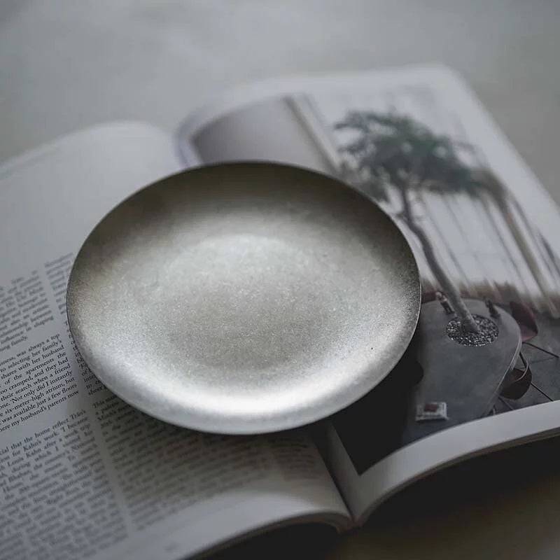 Kylin Korean Retro-Style 304 Stainless Steel Large Plate 23cm