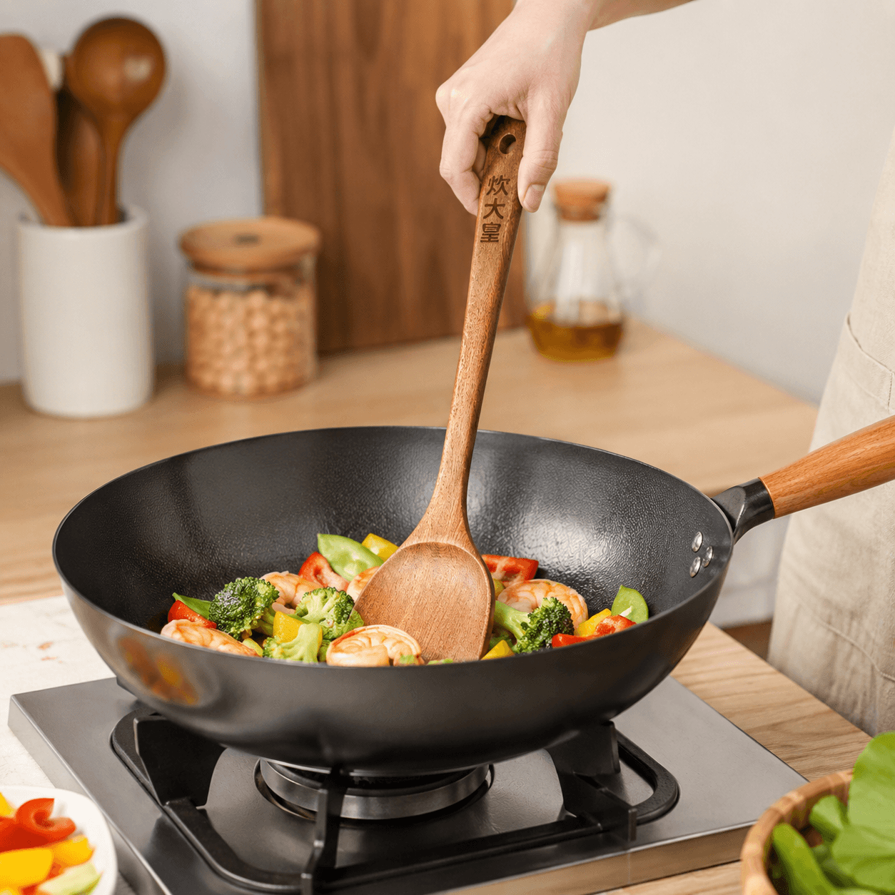 Cooker King Carbonized Beechwood Spatula