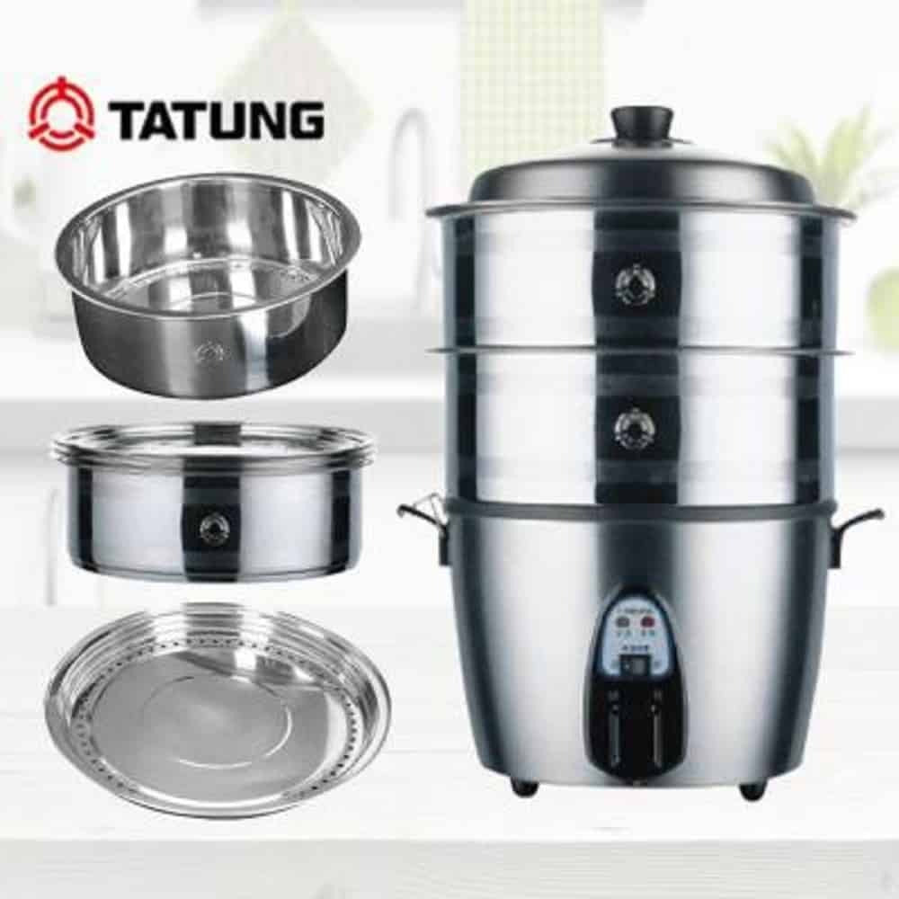 TATUNG Stainless Steel 3 pcs Steamer Set