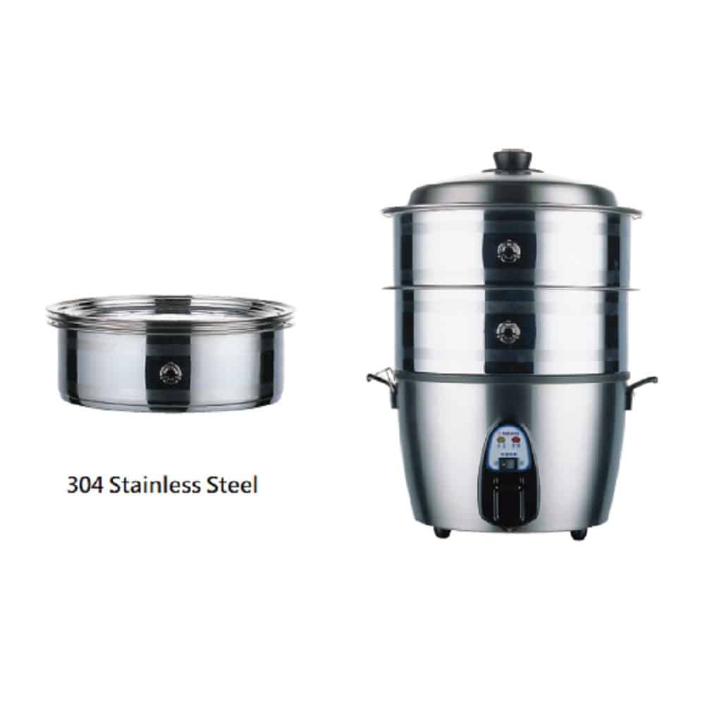 TATUNG Stainless Steel 3 pcs Steamer Set