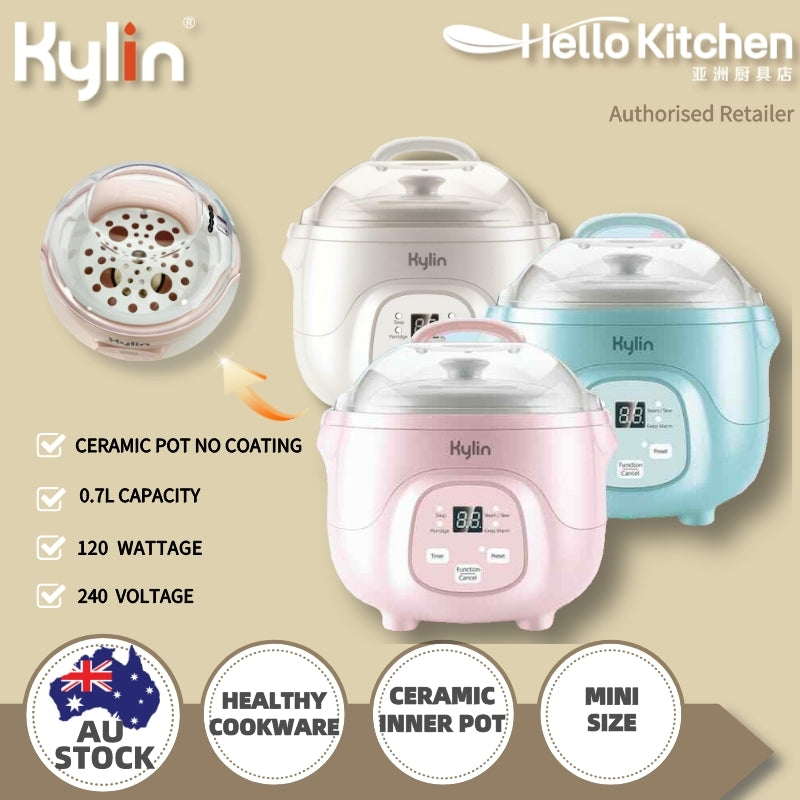 Kylin Electric Multi Stew Slow Cooker 0.7L AU-K1007