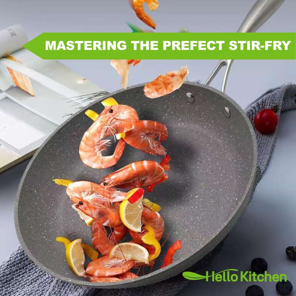 Hello Kitchen frypan soft touch handle