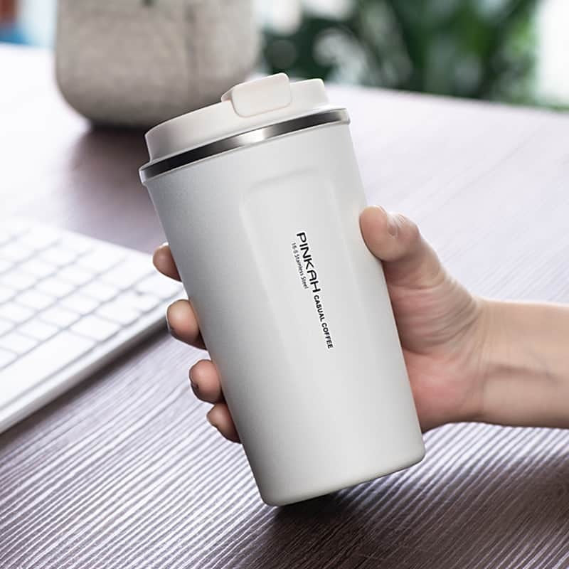 Pinkah Stainless Steel Thermos Cup Travel Coffee Mug Vacuum Flask 350 / 500ml ($000?)